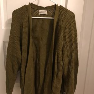 Urban Outfitters Olive Green Cardigan with Pockets